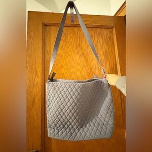 Vera Bradley Gray Quilted Hobo Bag